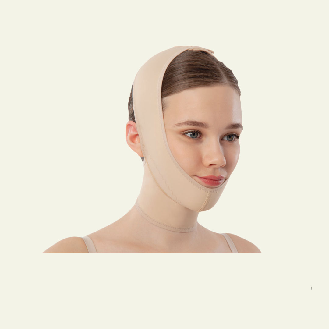 Ansiktsbandage med kompression